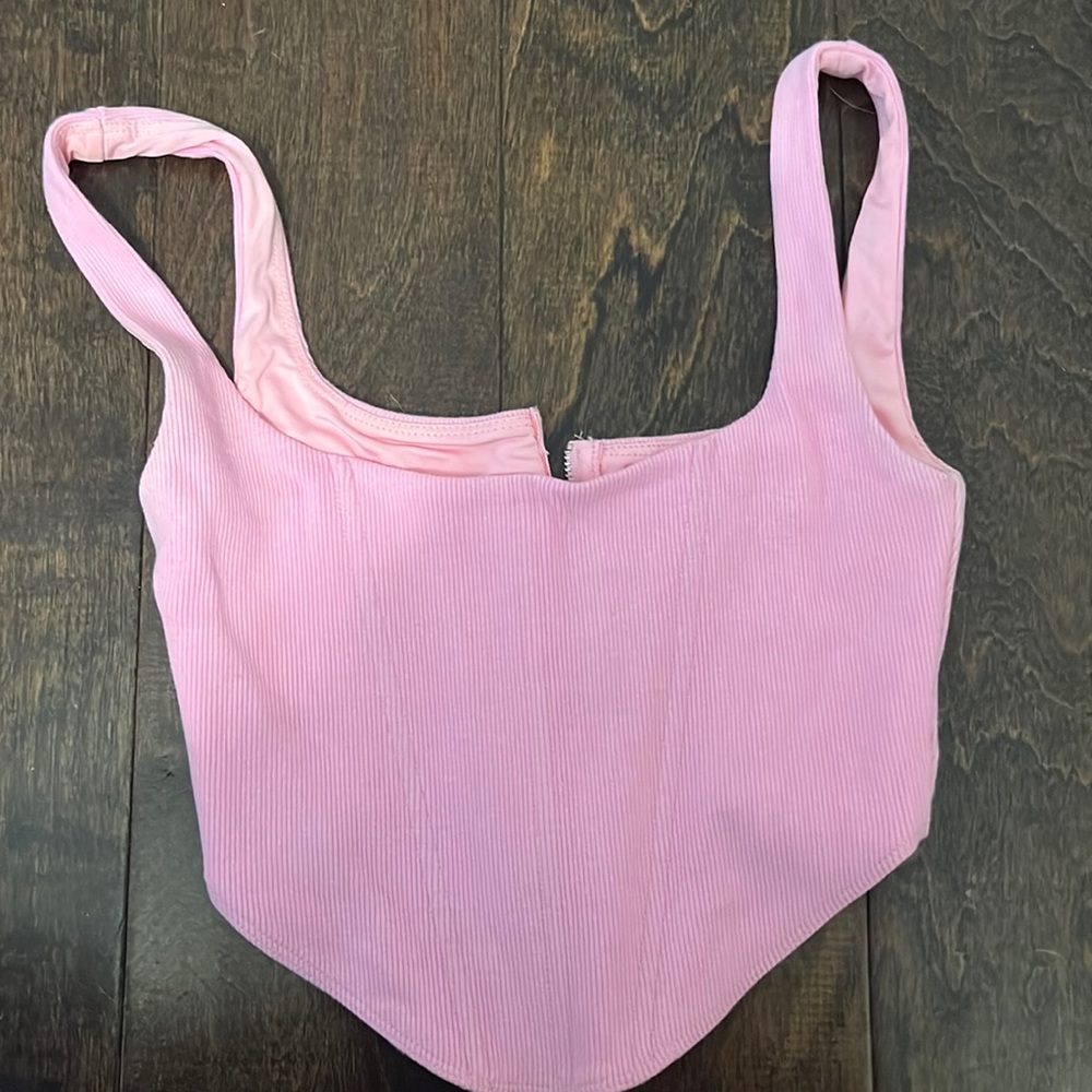 Princess Polly Pink Corset Crop Top